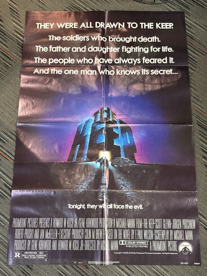 The Keep 27x41 Folded Original Movie Poster 1983 Scott Glenn Ian McKellen
