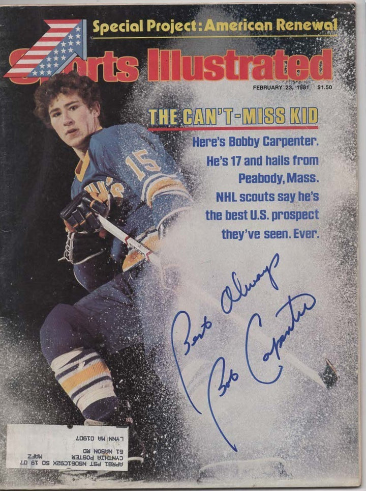 Bobby Carpenter Autographed 2/23/1981 Issue Sports Illustrated Can't Miss Kid