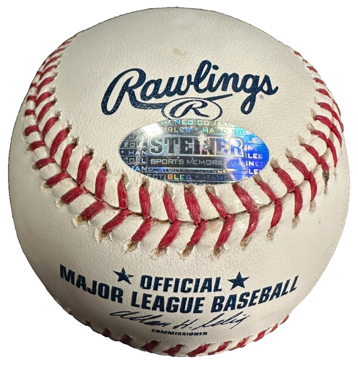 Carlos Gomez Autographed Major League Baseball MLB & Steiner Holograms Twins