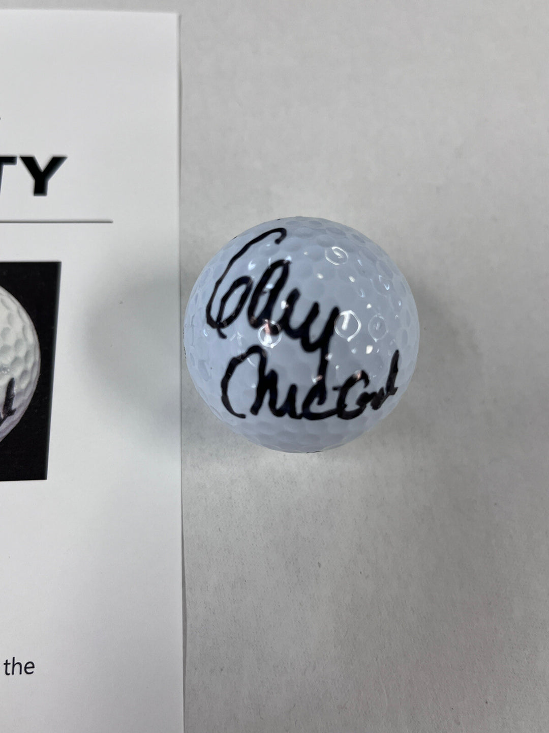 Gary McCord Autographed Signed Golf Ball PGA W/Cube Beckett LOA