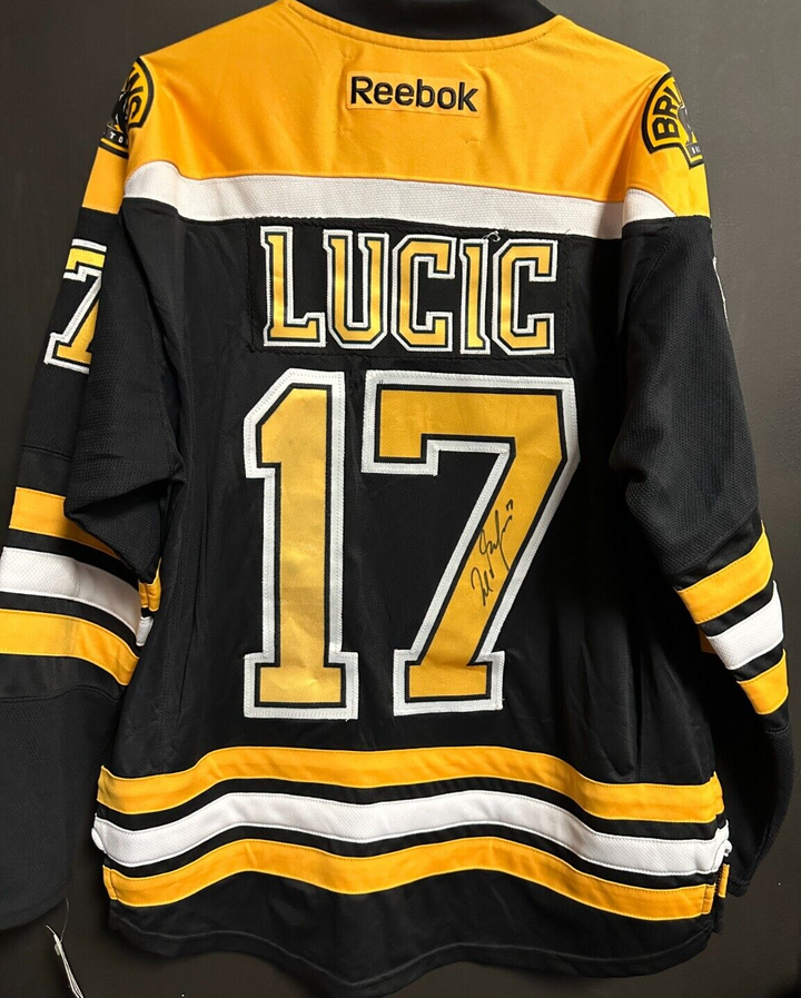 Milan Lucic Autographed Boston Bruins Reebok Jersey NWT NHL