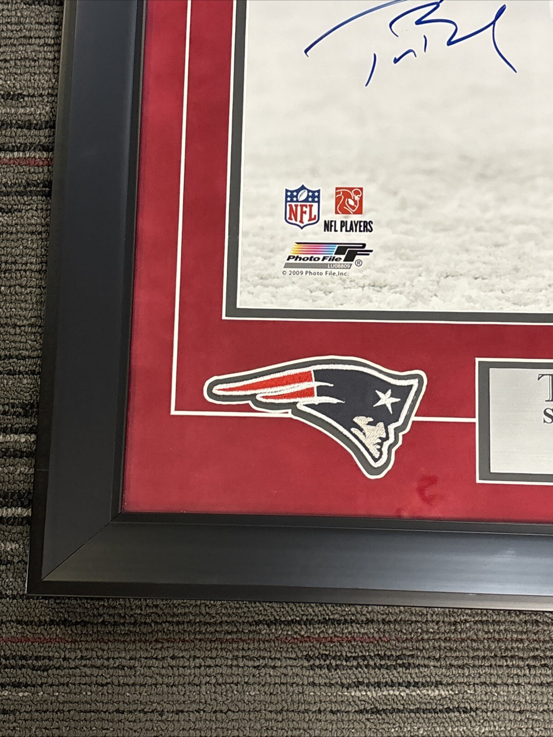 Tom Brady Framed Signed 16x20 Tri Star Authentic New England Patriots MVP