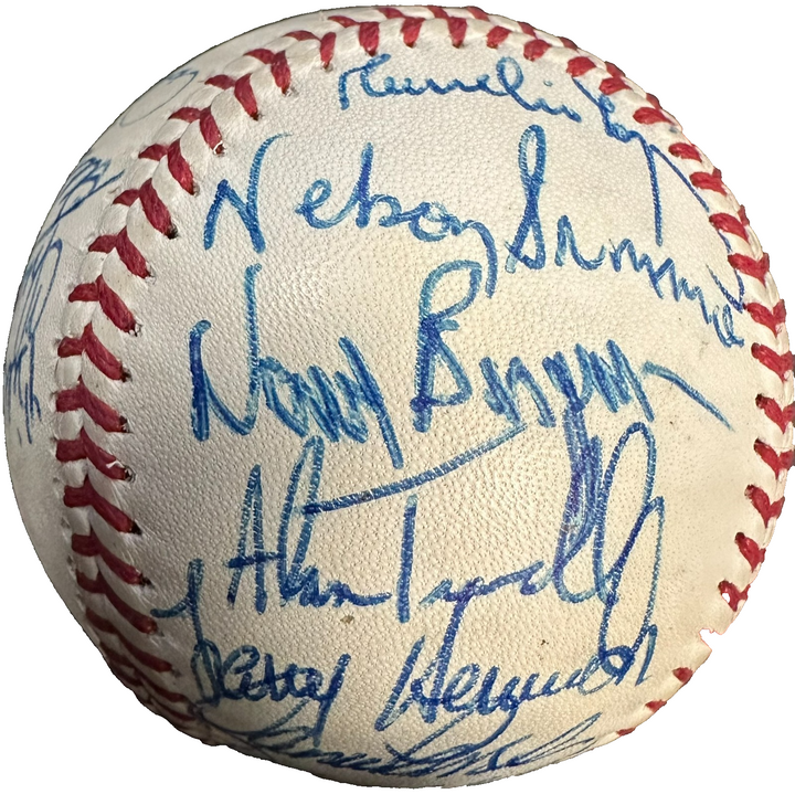 1985 Detroit Tigers Team Autographed Baseball Morris Trammell Whitaker Sparky