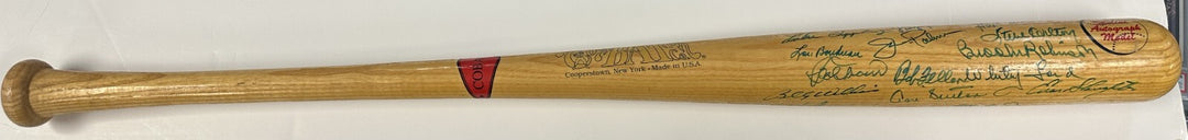 Baseball Hall of Famers Autographed Bat Kiner Winfield Carlton Brock