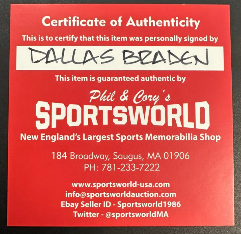 Dallas Braden Autographed Official Major League Baseball W/ Perfect Game Insc
