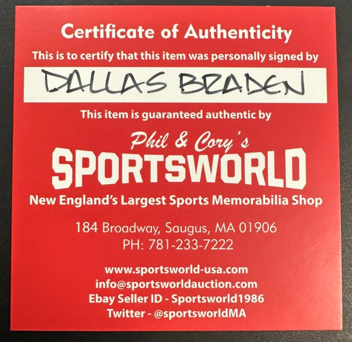 Dallas Braden Autographed Official Major League Baseball W/ Perfect Game Insc