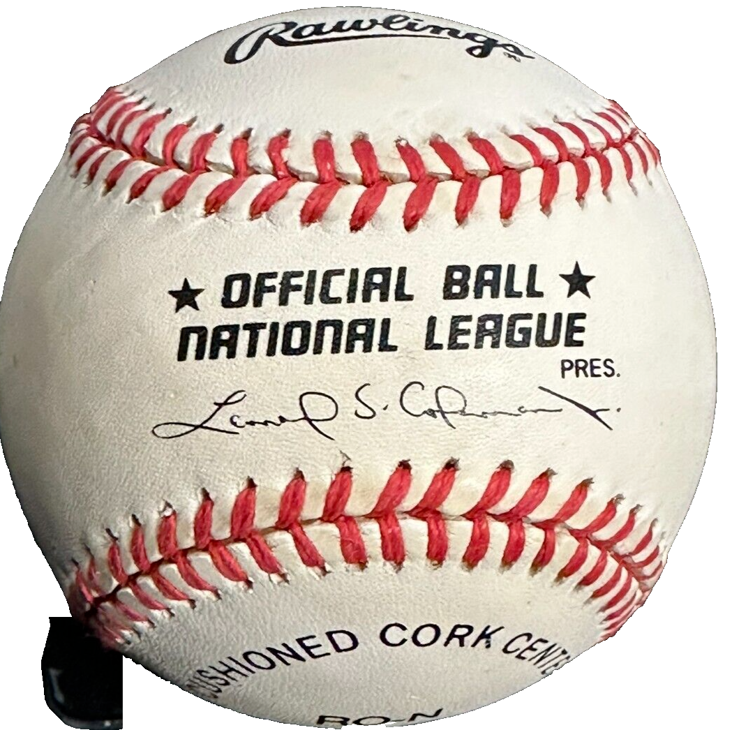 Steve Carlton Autographed W/ 329 Wins Official National League Baseball HOF