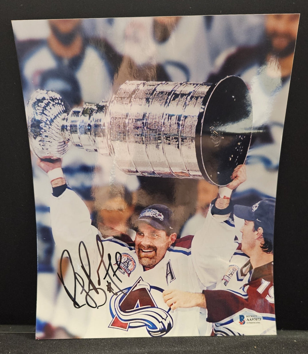 Ray Bourque Signed Colorado Avalanche Stanley Cup 8x10 Photo Beckett COA 