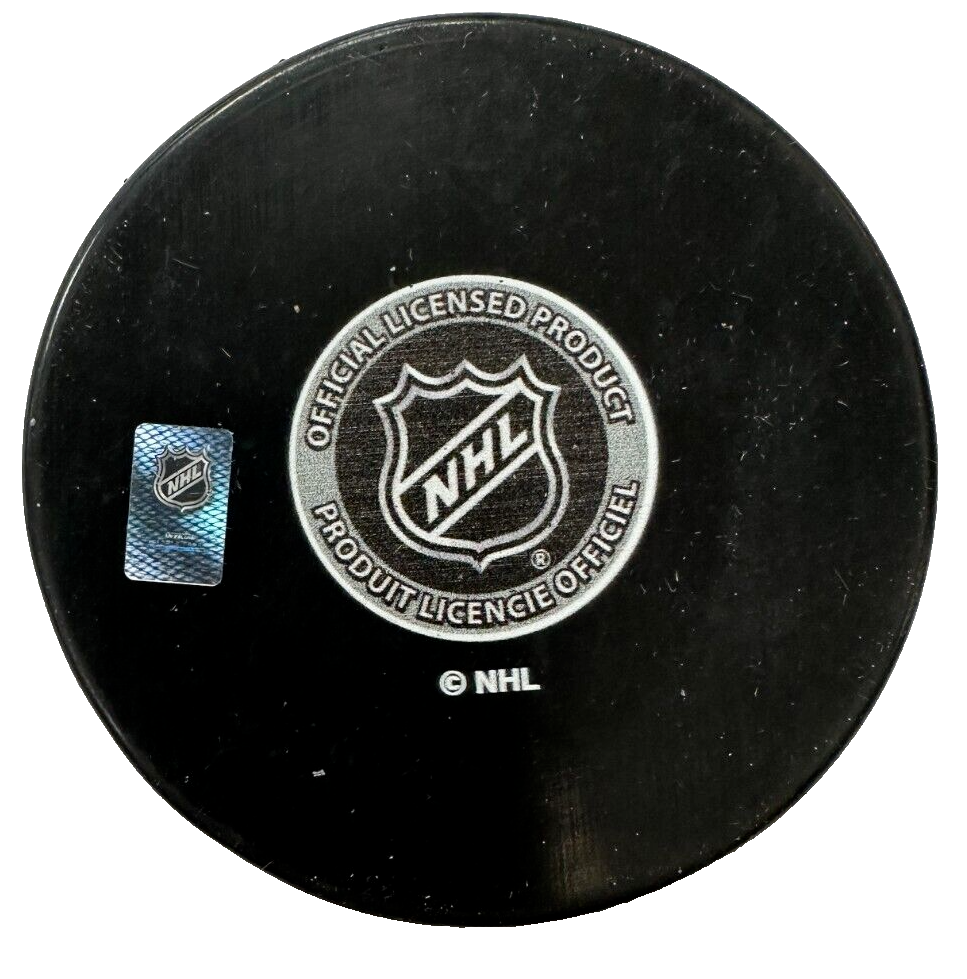 Mike Milbury Autographed Boston Bruins 100th Anniversary Puck NHL