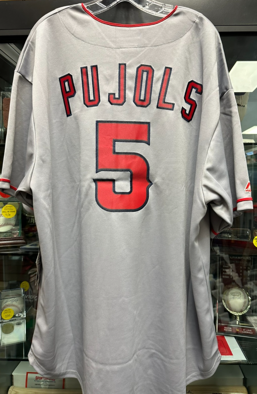Albert Pujols Los Angeles Angels Authentic Road Jersey Majestic NWT
