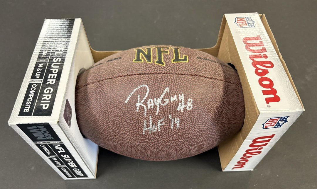 Ray Guy Signed Inscribed Football Hall Of Fame 2014 COA Raiders