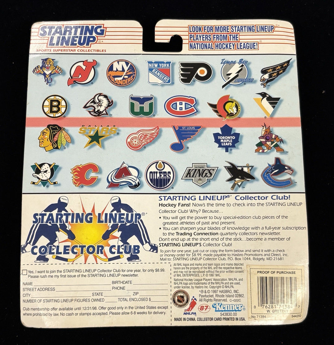 1997 Starting Lineup 10th Year Edition Wayne Gretzky New York Rangers