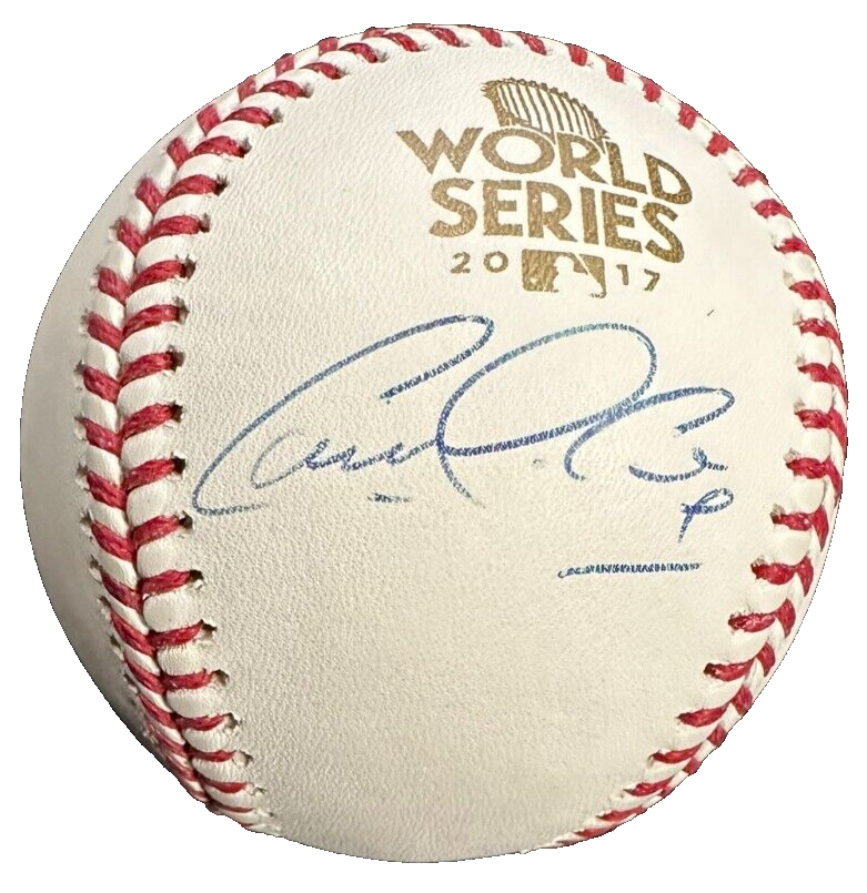 Carlos Correa Autographed Official 2017 World Series Baseball Houston Astros BAS