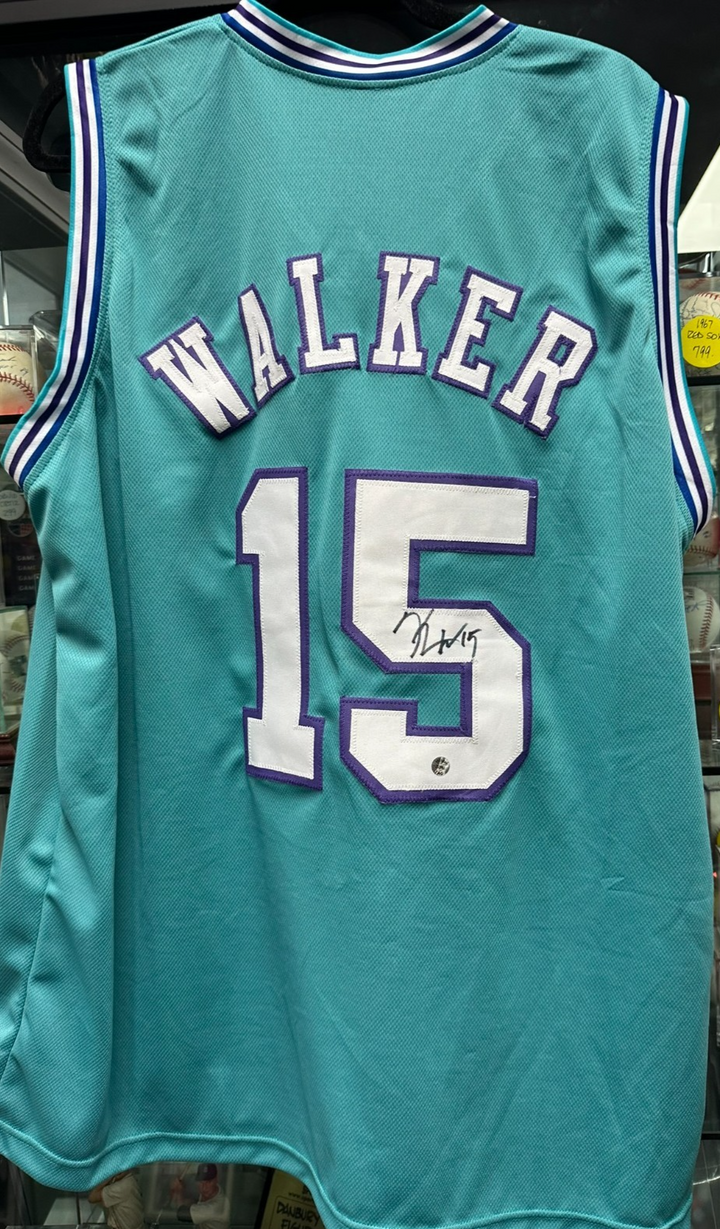 Kemba Walker Autographed Charlotte Hornets Custom Jersey NBA