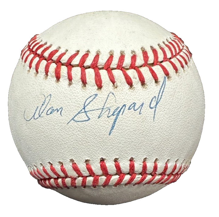 Alan Shepard Single Signed OAL Baseball JSA 1st American in Space Astronaut