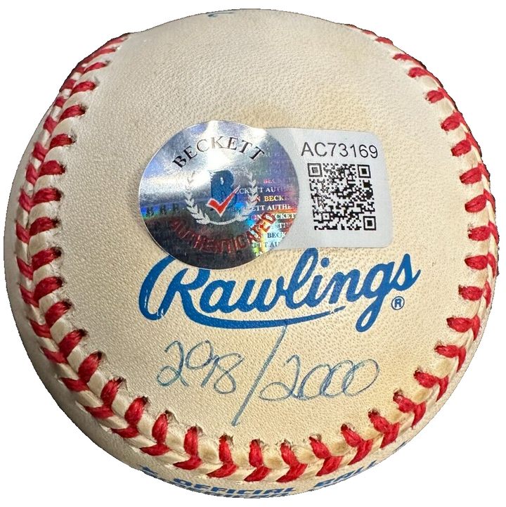 NY Yankees Perfect Game Battery Mates Signed Baseball Berra Larsen Cone BAS