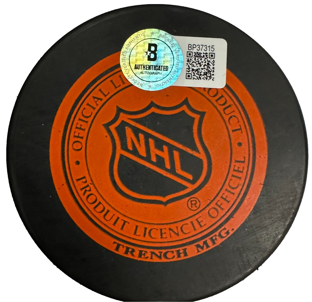 Dino Ciccarelli Autographed Detroit Red Wings Hockey Puck HOF BAS NHL