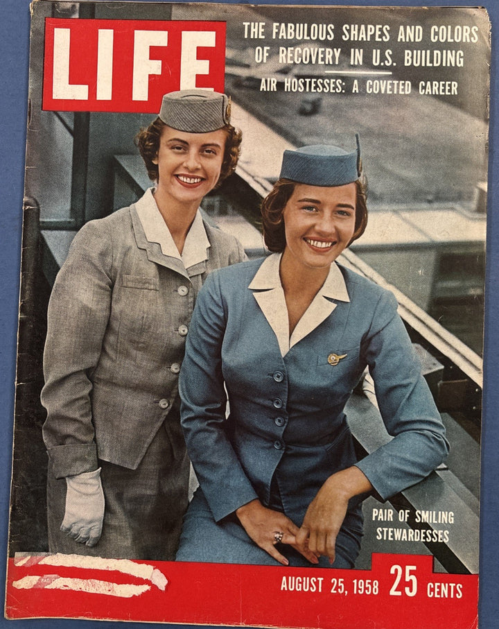 Life Magazine Vintage Air Hostesses A Coveted Career August 2 1958
