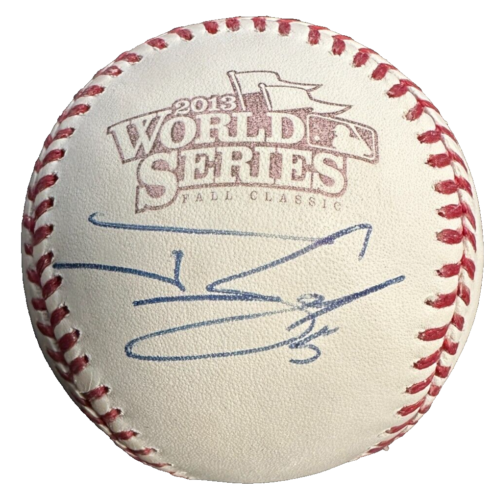 Jonny Gomes Autographed Official 2013 World Series Baseball Red Sox