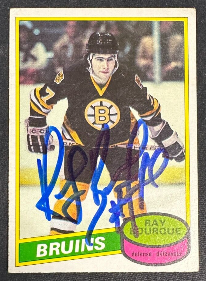 1980-81 O-PEE-CHEE Ray Bourque Autographed Rookie Card #140 HOF