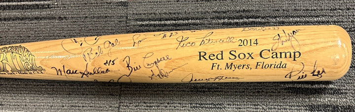 2014 Red Sox Fantasy Camp Signed Baseball Bat Campbell Petrocelli Tiant Etc.
