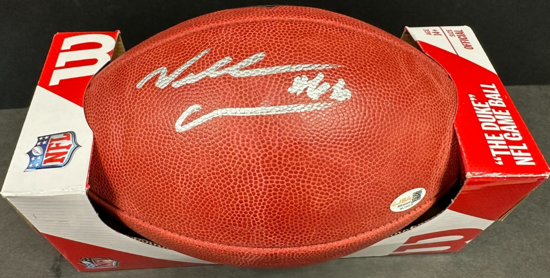Will Campbell Autographed Wilson Official NFL Football JSA Patriots