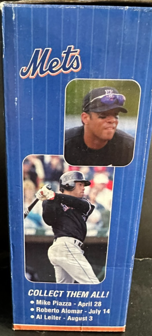 2002 Roberto Alomar Bobblehead NY Mets Original Box Sharp Collectors Series SGA