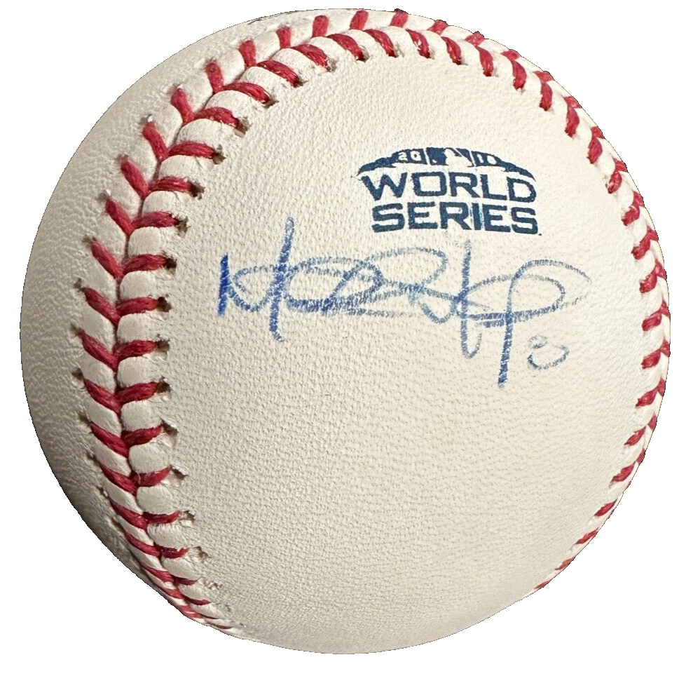 Mitch Moreland Autographed Official 2018 World Series Baseball Red Sox