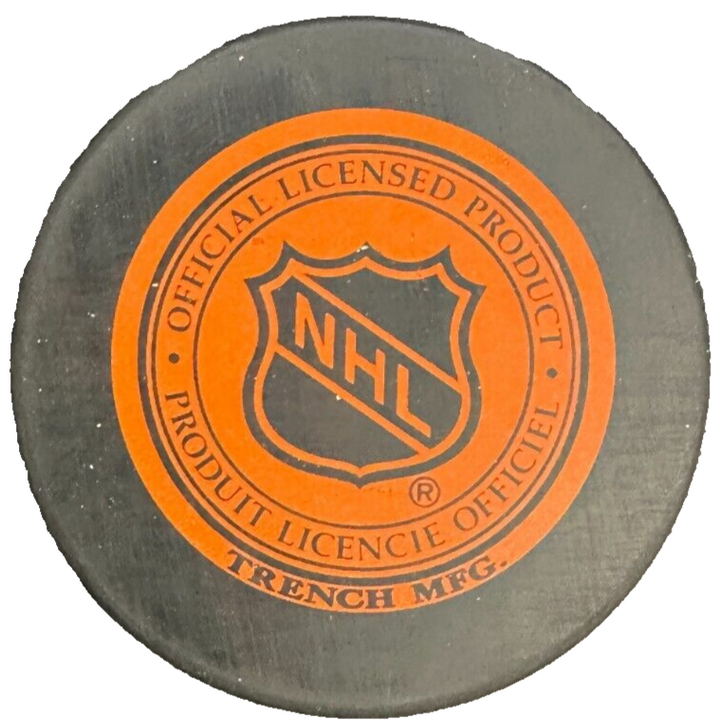 Tom Johnson Autographed Boston Bruins Hockey Puck W/ HOF 70 Insc