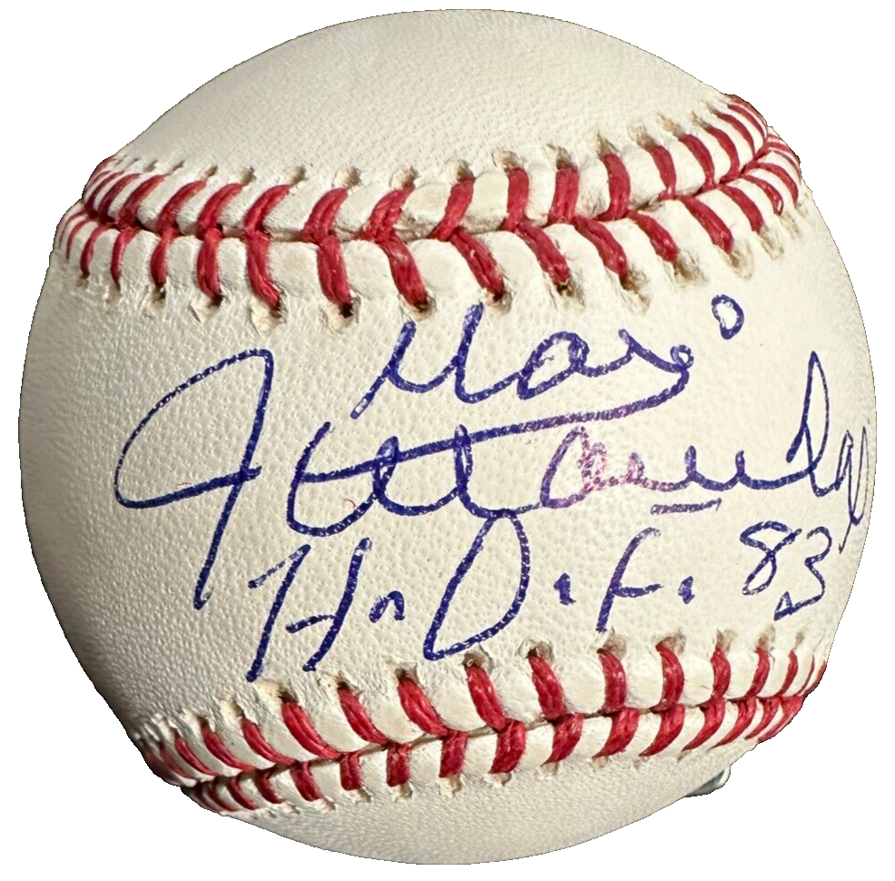 Juan Marichal Autographed Major League Baseball W/ HOF 83 Giants