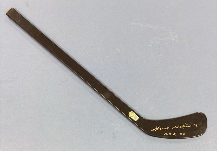 Harry Watson HOF 94 Signed Mini Stick Beckett Toronto Maple Leafs