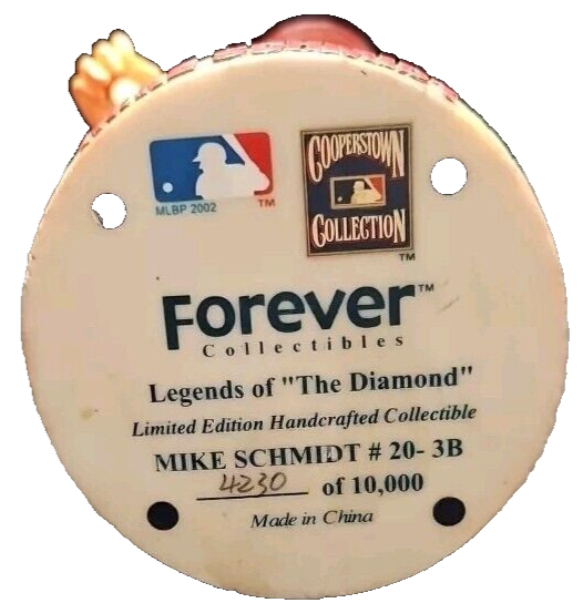 Mike Schmidt Bobblehead Forever Collectibles #4230/10000 Cooperstown Collection