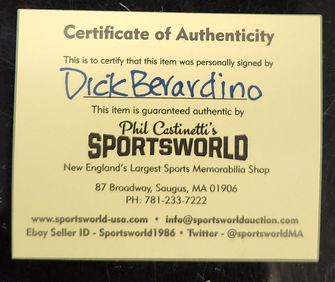 Dick Berardino Signed Major League Baseball Boston Red Sox COA