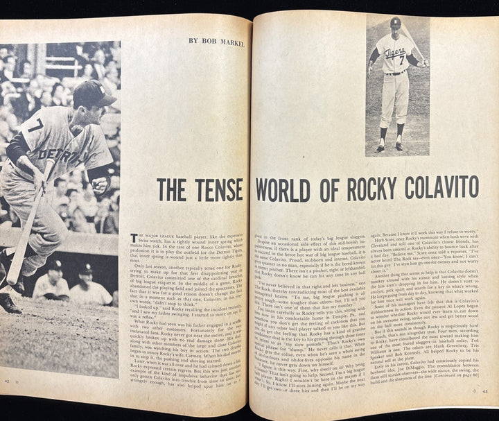 1962 Official Baseball Annual First Issue w/Rocky Colavito Cover