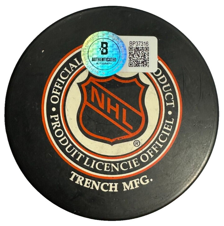 Mark Messier Autographed New York Rangers Hockey Puck/500 BAS