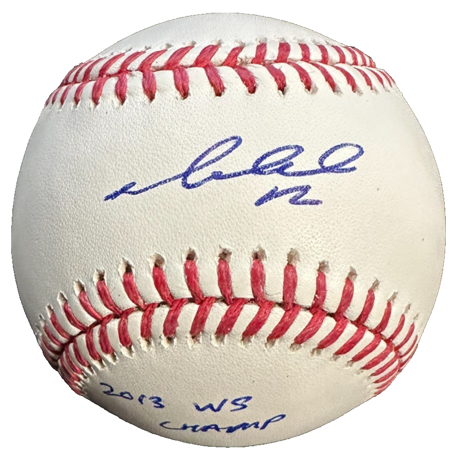 Mike Napoli Autographed Major League Baseball W/ 2013 WS Champs Red Sox JSA
