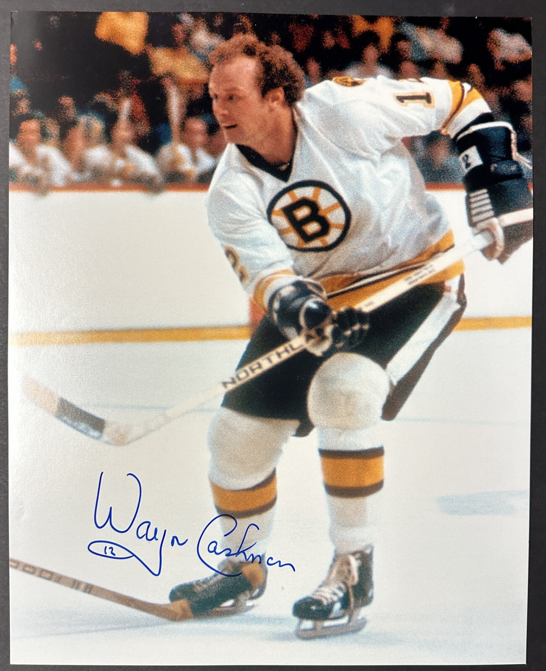 Wayne Cashman Autographed Boston Bruins 16x20 Photo NHL