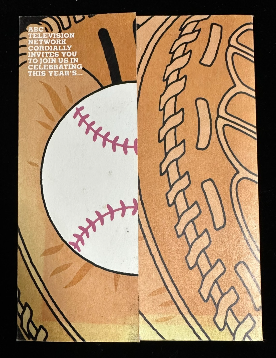 ABC Sports 1986 American League Championship Series Pregame Party Invitation