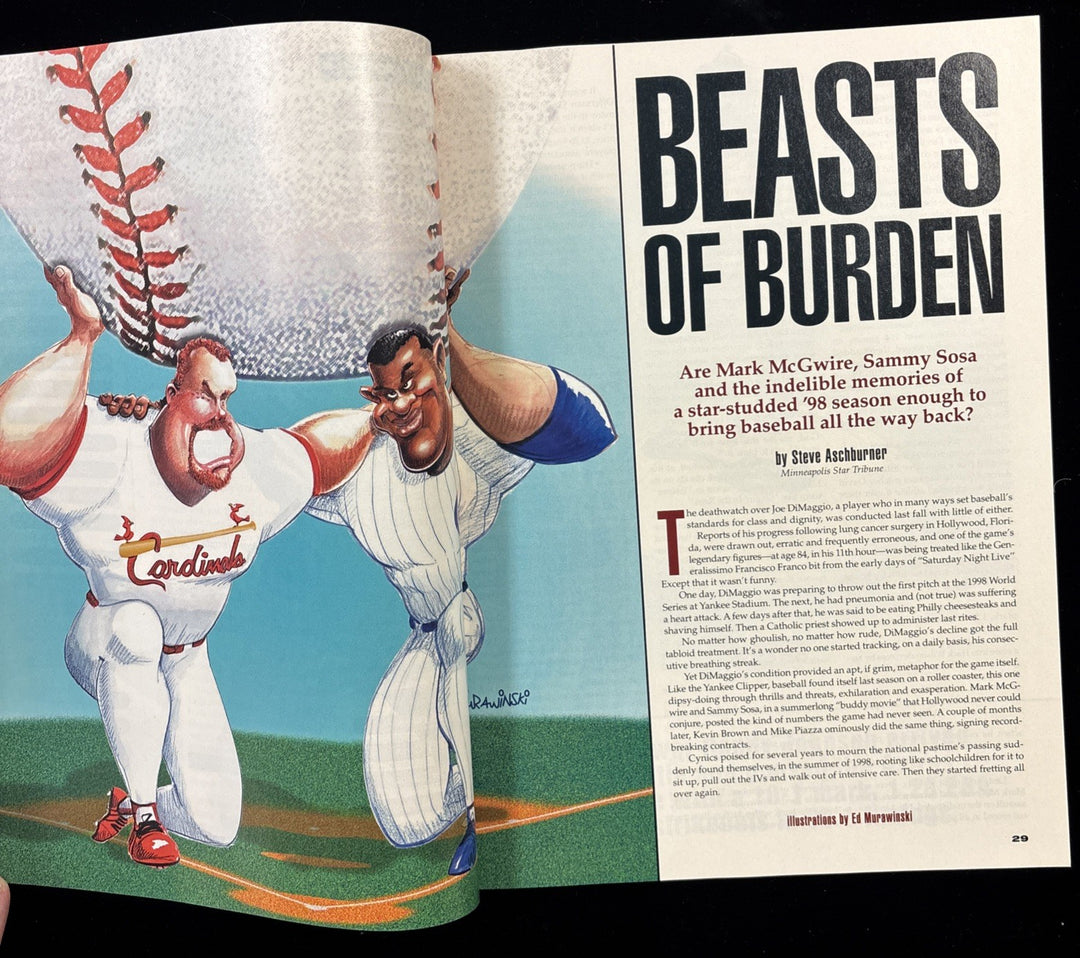 1999 Street & Smith’s Baseball Magazine.  Mark McGwire / Sammy Sosa Cover