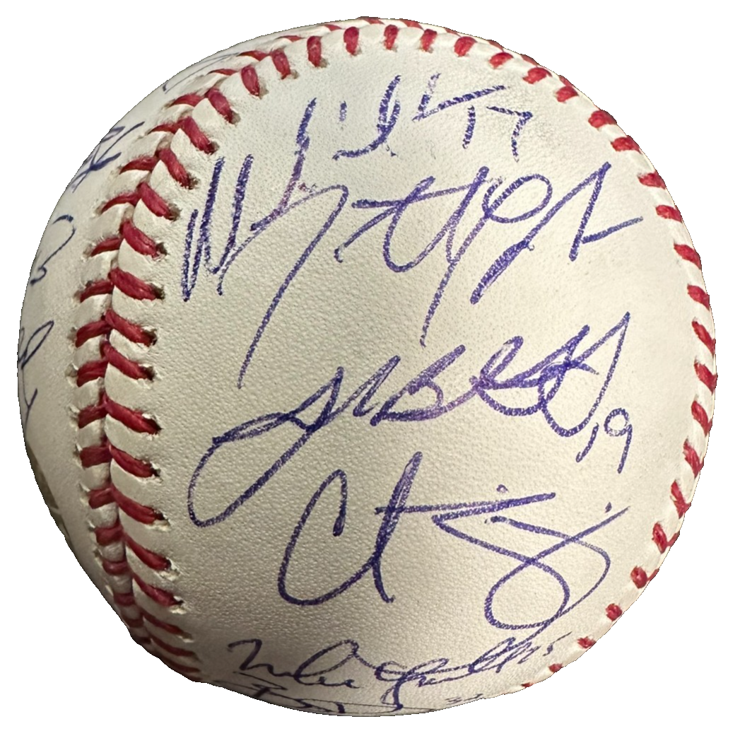 2007 Boston Red Sox Team Autographed Baseball Schilling Wakefield Lowell BAS