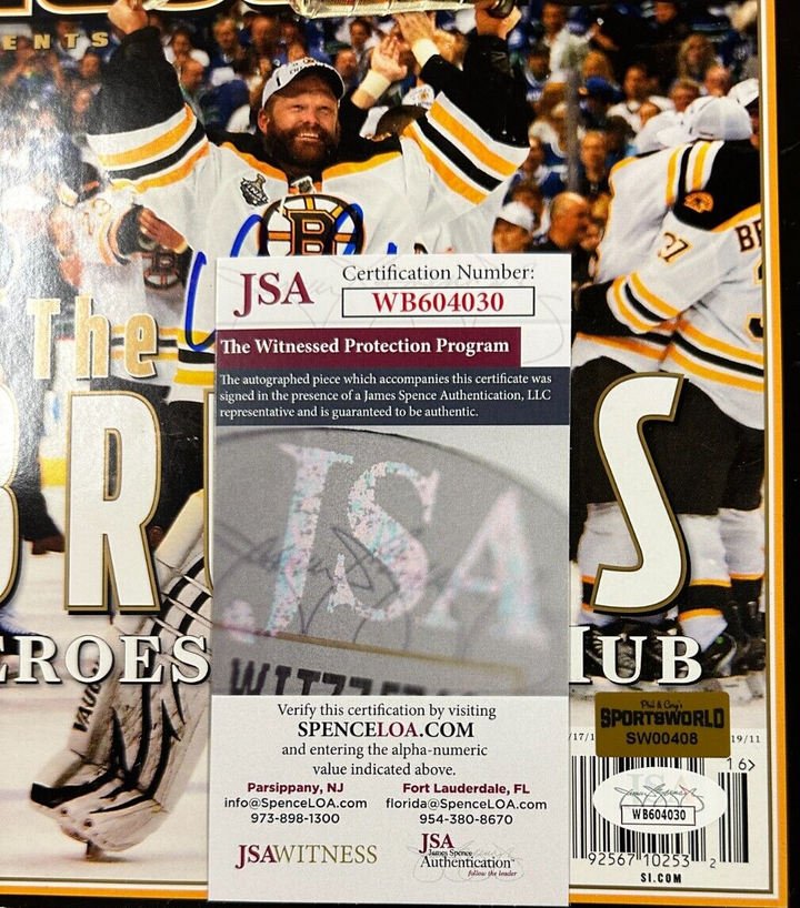 Tim Thomas Autographed 2011 Sports Illustrated Commemorative Issue Bruins JSA