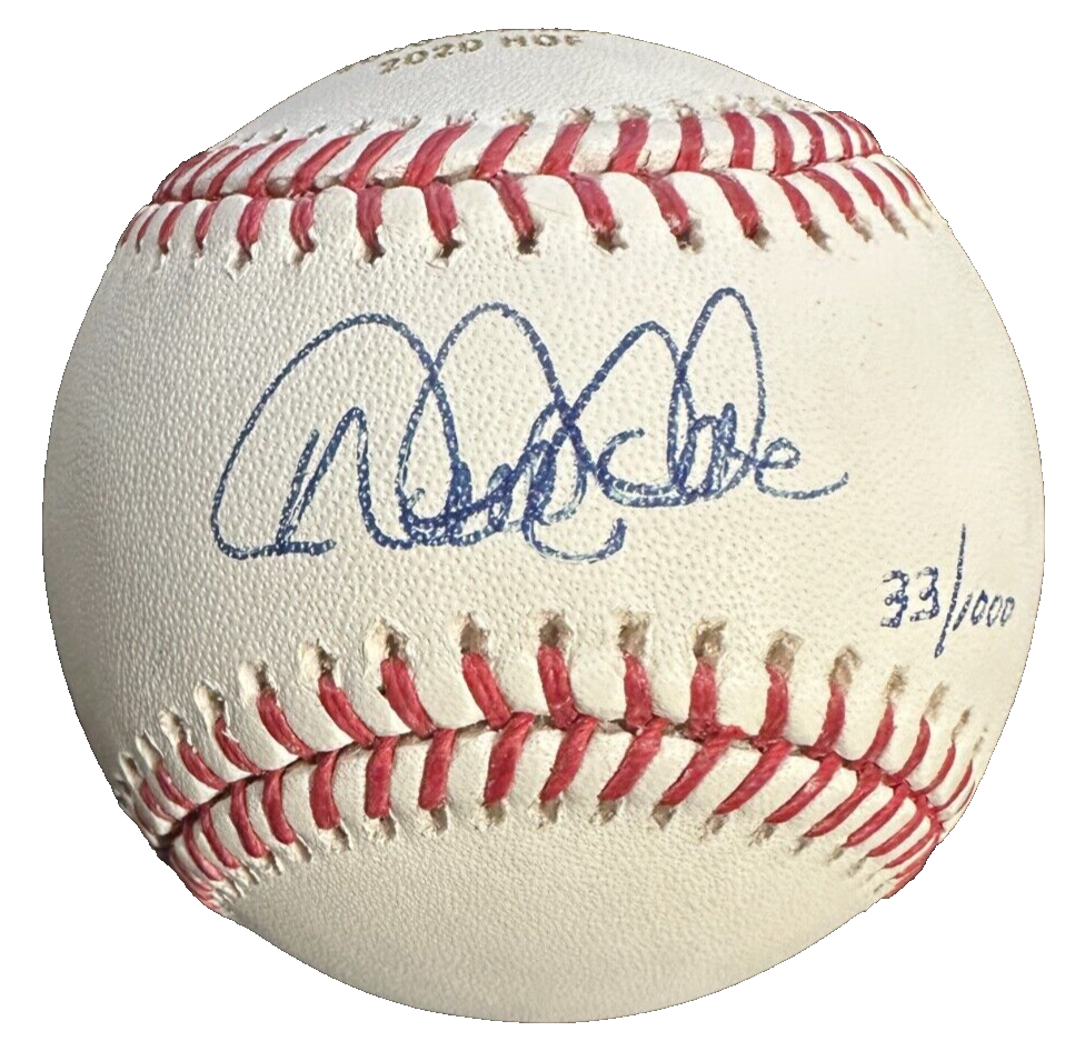 Derek Jeter Autographed Engraved Major League Baseball Yankees Steiner 33/1000