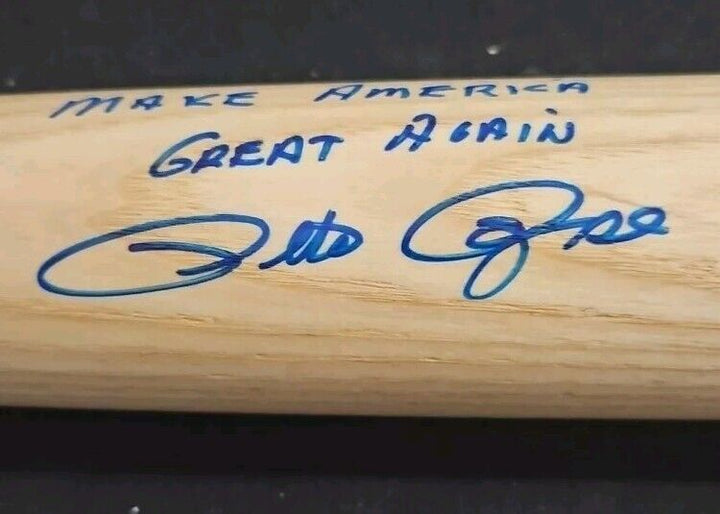 Pete Rose Signed Inscribed Rawlings Baseball Bat COA 