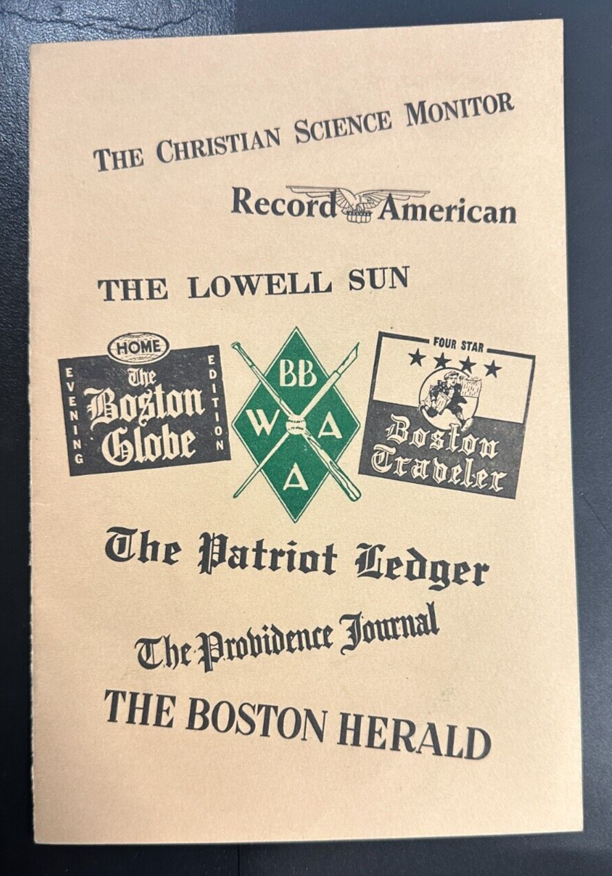 Jan 28, 1965 26th Annual Baseball Writers Association America Dinner Program