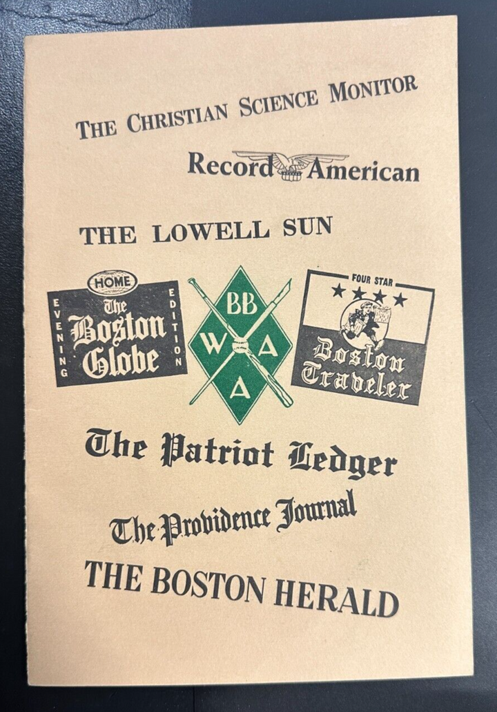Jan 28, 1965 26th Annual Baseball Writers Association America Dinner Program