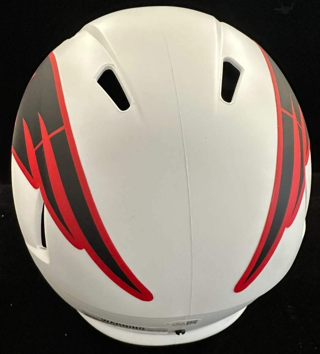 Will Campbell Signed New England Patriots Red Lunar Eclipse Full Size Helmet JSA