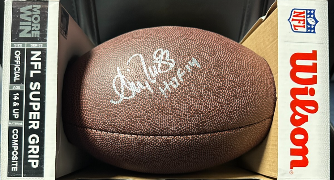 Andre Reed Autographed Wilson NFL Super Grip Football W/ HOF 14 Bills