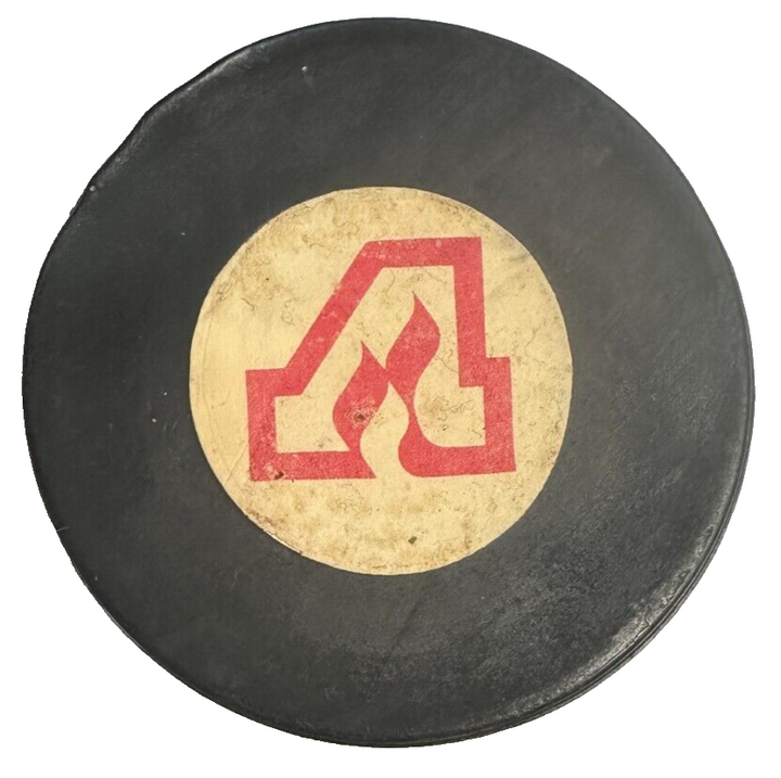 1972-76 Atlanta Flames Art Ross Converse Official Game Used Puck NHL