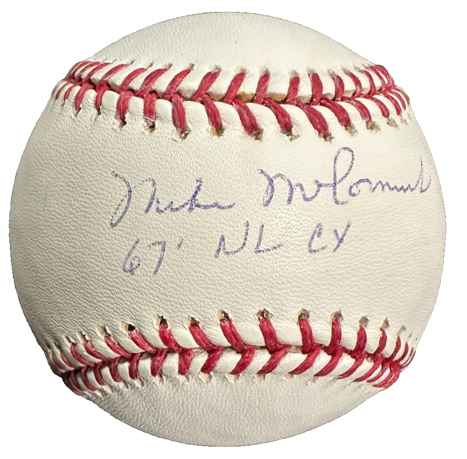 Mike McCormick Autographed Official Major League Baseball W/ 67' NL Cy TRISTAR