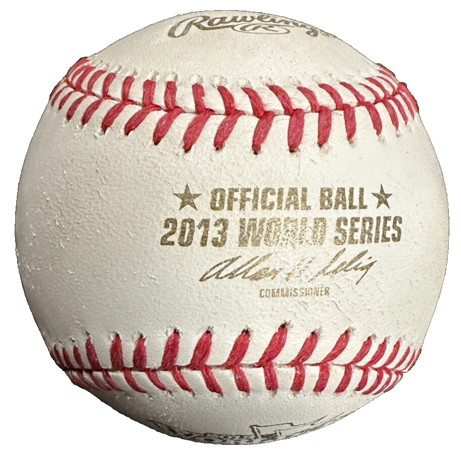 Franklin Morales Autographed Official 2013 World Series Baseball Red Sox